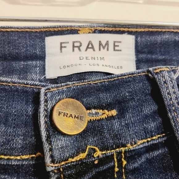 FRAME Denim | Le Skinny de Jeanne Skinny Jeans in Queensway Wash (Size 28) - Picture 6 of 16